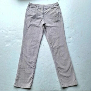 BUTTERFLY Stretch Womens Lilac Gray CORDUROY JEANS Soft Pants sz 10